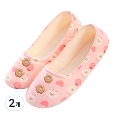 Hongdaesunhuisyap 花朵襪套式室內拖鞋 473, D, 2個