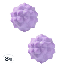 블럭마트 TPR 요가 마사지볼, 퍼플, 8개