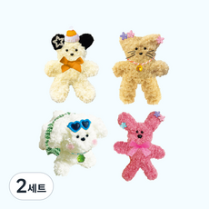 토이세븐 뽀글 모루인형 킷세트 뜨개질DIY패키지, 2세트, 랜덤발송