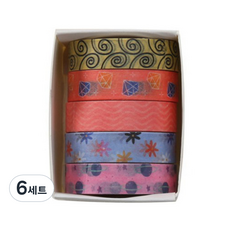 Daily Nest 簡潔紙膠帶套組, 款式 11, 6套