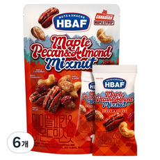 HBAF 楓糖胡桃與杏仁綜合堅果 10入, 6個, 200g
