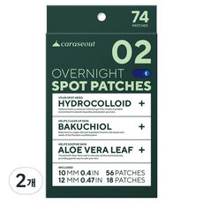 카라서울 아크네 오버나이트 케어 스팟패치, 2개, 74개입