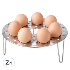 아마쿠루 스테인리스 스틸 접이식 찜기, 2개, 17.5cm