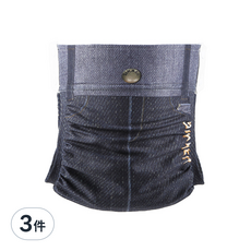 SIKAER 喜可褲 機能環保尿布 親膚材質 透氣好清洗 可拆式 省錢超耐用, A19黑牛仔, 3件