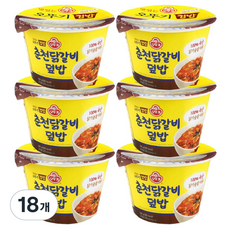 오뚜기 맛있는 컵밥 춘천닭갈비덮밥, 280g, 18개