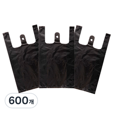 手提超市購物袋 3號 黑色, 600個