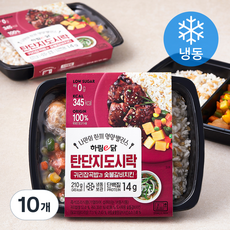 하림e닭 탄단지 도시락 귀리잡곡밥과 숯불갈비치킨 (냉동), 210g, 10개