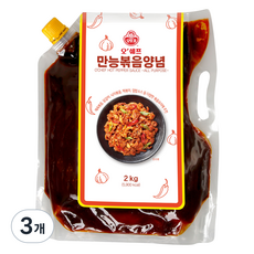 OTTOGI 不倒翁 O'Chef 萬能拌炒醬, 2kg, 3個