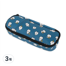 톡톡팬시 6000 포켓 필통, 흰둥이, 3개