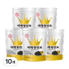 광천김 백제 왕관표 김자반, 40g, 10개