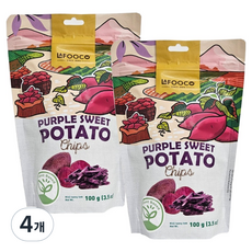 라푸코 자색고구마칩스, 100g, 4개