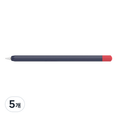 랩씨 애플펜슬 2세대 캡슐 실리콘 케이스 타입2 LABC-393-AP2, 네이비, 5개