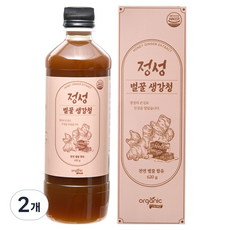 오가닉프렌즈 정성 벌꿀 생강청, 620g, 2개, 1개입