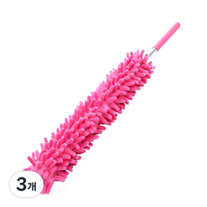 HICKIES 居家護理車用清潔超細纖維除塵撢, 粉色, 3個