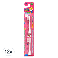 Pororo 淘氣小企鵝 兒童電動牙刷頭, 粉色, 12件