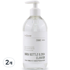 hibee 奶瓶餐具液體洗滌劑 容器 檸檬香, 2個, 500ml