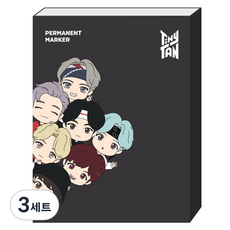 monAmi Tiny Tan油性麥克筆 7色組, TinyTAN, 3套