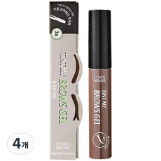 에뛰드하우스 청순거짓 브라우 젤 틴트 5g, 3호 그레이 브라운, 4개