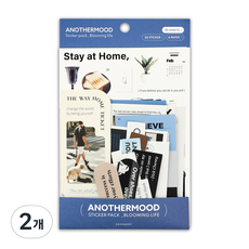 DASH&DOT Another Mood 貼紙包 Blooming Life 30入, 混合色, 2個