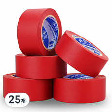 OON 마스킹 테이프 빨간색 30mm, 25개