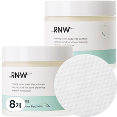 R&W The Pore Peeling Toner Pad 溫和, 140ml, 8個