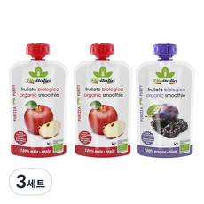 비오이탈리아 유기농 퓨레 사과 2p + 푸룬 세트, 사과맛, 푸룬맛, 3세트