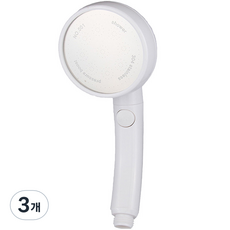 크레바스 360도 회전가능 원터치 절수 샤워기헤드, 3개
