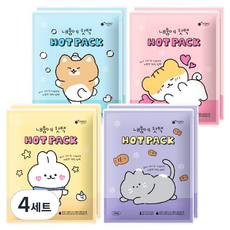 포포팬시 햄치 프렌즈 따뜻한 내품에 핫팩 150g 8p 세트, 4세트
