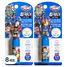 헬로카봇 오가닉 립케어 2종 세트, 딸기향, 2.4g, 8세트