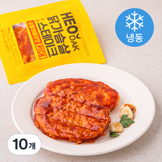 허닭 PICK 닭가슴살 소스 스테이크 숯불바베큐맛 (냉동), 100g, 1개입, 10개
