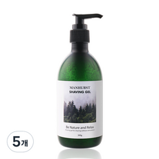 Manhurst 刮鬍凝膠, 300g, 5個