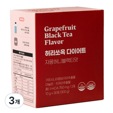 HEALTHOUSE 허리쏘옥 다이어트 자몽허니블랙티맛 30p, 300g, 3개