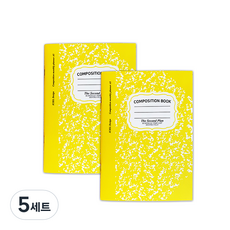 아이씨엘디자인 컴포지션 먼슬리 세컨 플래너 2P 세트, 엘로우, 5세트