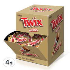 TWIX 迷你自選混搭巧克力, 600g, 4個