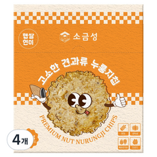 소금성 고소한 견과류 누룽지칩, 4개, 200g