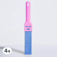 파이 화장실 강력한 오염제거 가정용 청소 스틱, 블루, 4개