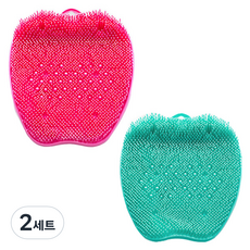 만능 발브러쉬 2종 세트, 핑크 + 민트, 2세트