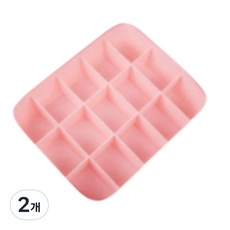 로이윙 다용도 서랍 속옷 양말 수납 정리함 15칸, 핑크, 2개