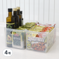 Mbeukeu韓國產多功能半托盤, 透明, 4個