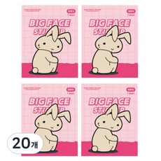 플라잉웨일즈 짱구는못말려 빅 페이스 스티커, 왕토끼, 20개