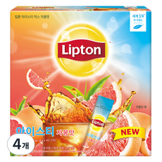 Lipton 立頓 冰茶粉 葡萄柚口味, 4個, 40入, 14g