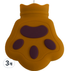 몬드스팟 실리콘 미니 보온 물주머니 JNH828 브라운, 3개