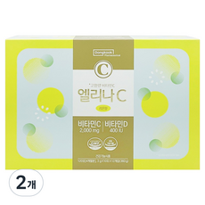 Dongkook 東國製藥 Elina C 高含量維他命C 2000mg 維他命D 400IU 120包, 360g, 2個