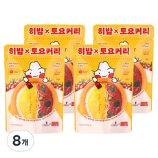 히밥바비 토요커리 순한맛, 180g, 8개