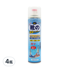 TAMURA 鞋襪消臭抗菌噴霧 360ml 銀離子抗菌 快速除臭 清新香氛, 4瓶
