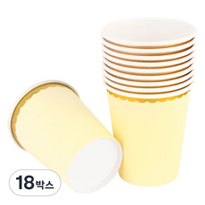 金色圓弧線條派對紙杯 10入, 18組