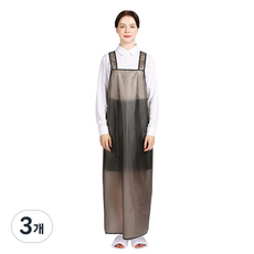 WELLPRON 聚氨酯防水圍裙黑色滾邊支架, 半透明黑色, 3個