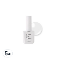 모스티브 칼라 젤폴리시 톤업 베이스 젤, 화이트, 12ml, 5개