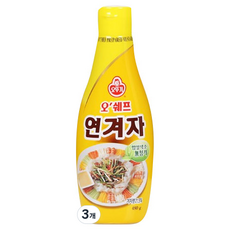 오뚜기 오쉐프 연겨자, 480g, 3개