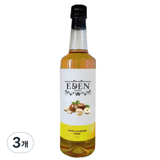 이든시럽 헤이즐넛향 시럽, 750ml, 3개